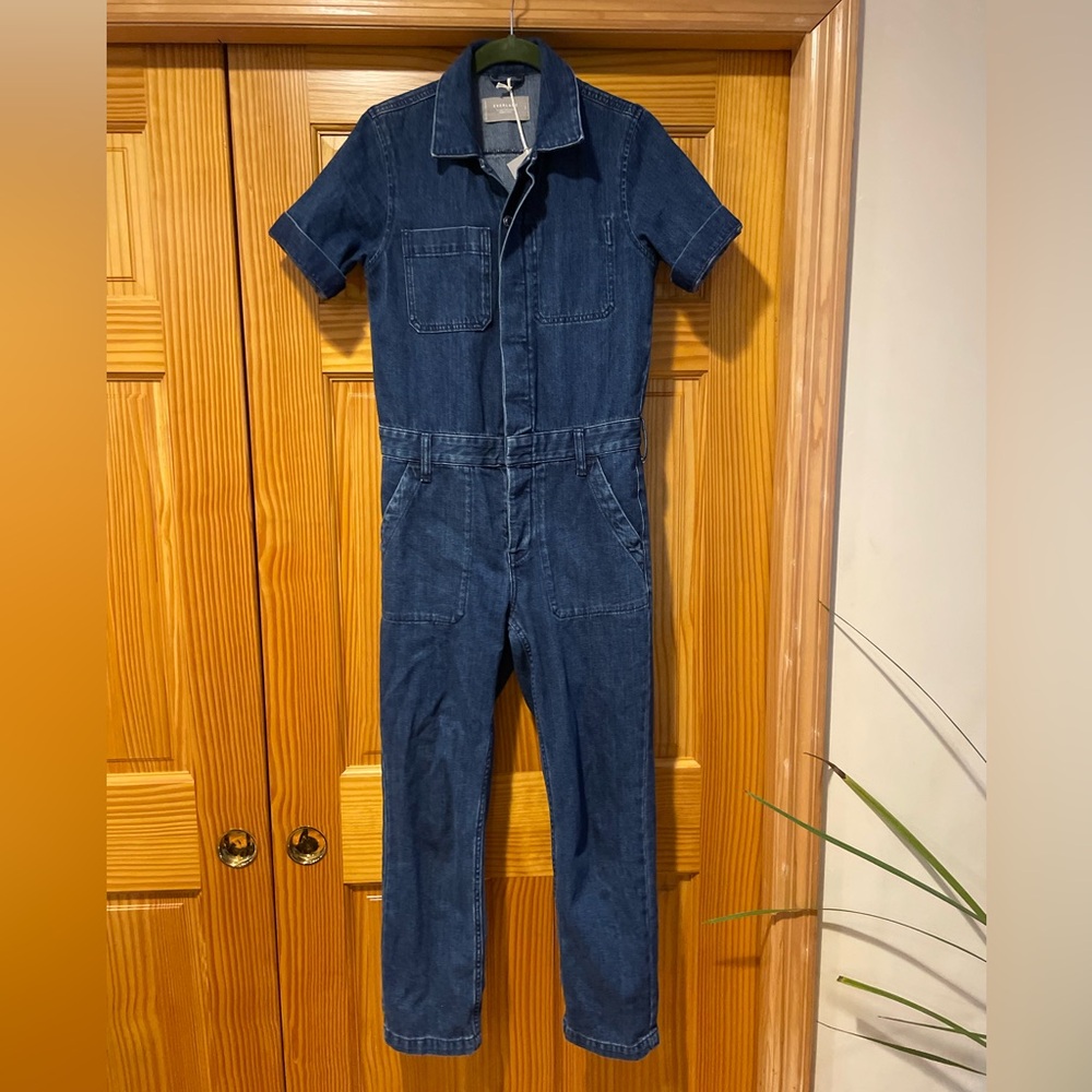 EVERLANE The Super Soft Summer Jean Coverall Organic Cotton Size 00